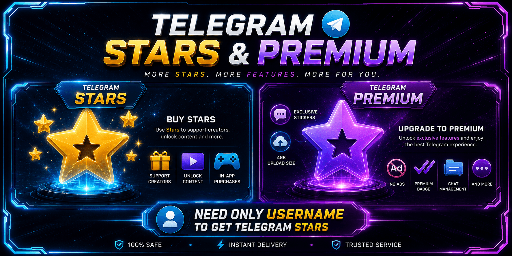 Telegram Stars & Premium