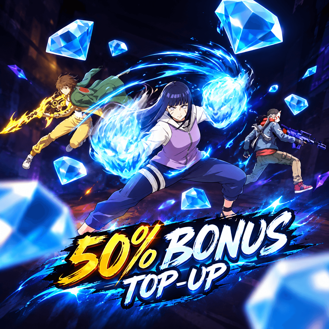 50% Bonus Top-Up
